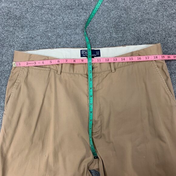 Polo Ralph Lauren Pant Mens 38 Warm Stone Chino High Rise Flat Front Cotton - Picture 5 of 16